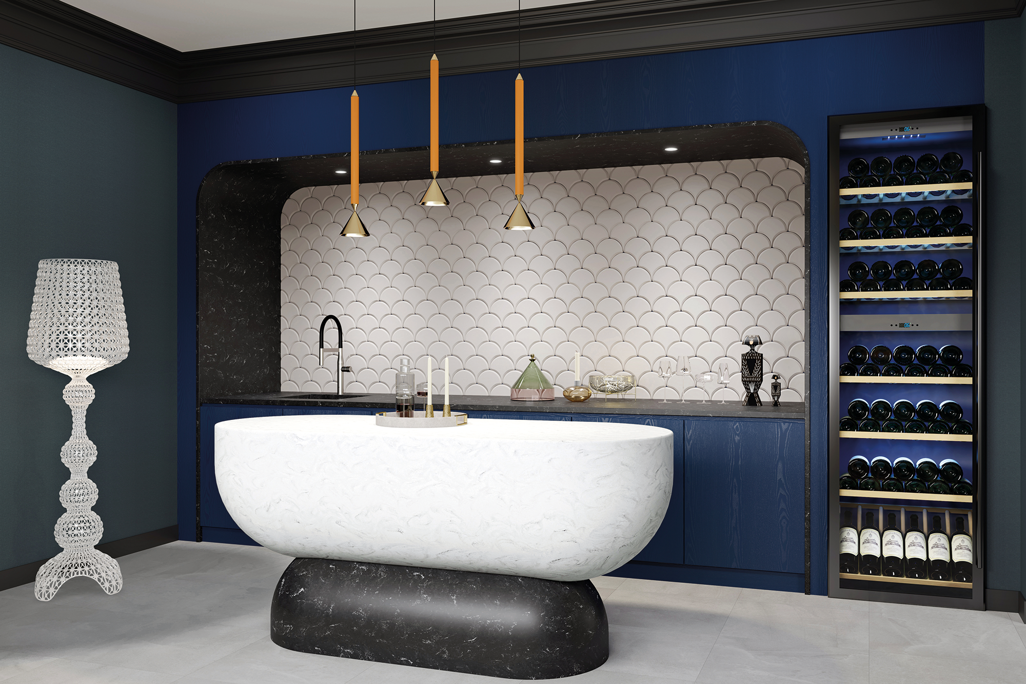 Aurora Blanc, HIMACS - Solid Surface Countertops | LX Hausys US